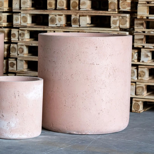 Blushstone XXL Concrete Cylinder Planter