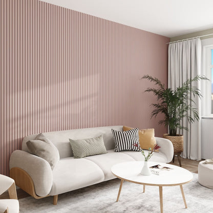 Acoustic Wall Panels in Dusky Pink with White Backing-2