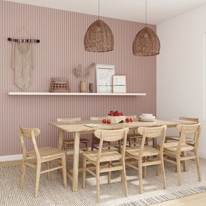 Acoustic Wall Panels in Dusky Pink with White Backing-3