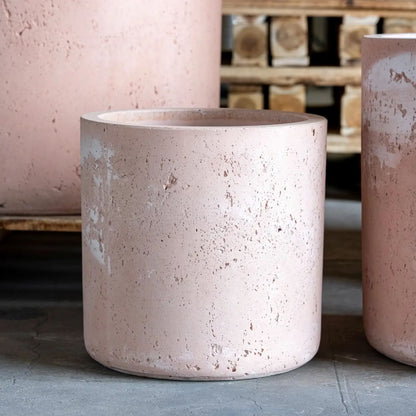 Blushstone XXL Concrete Cylinder Planter