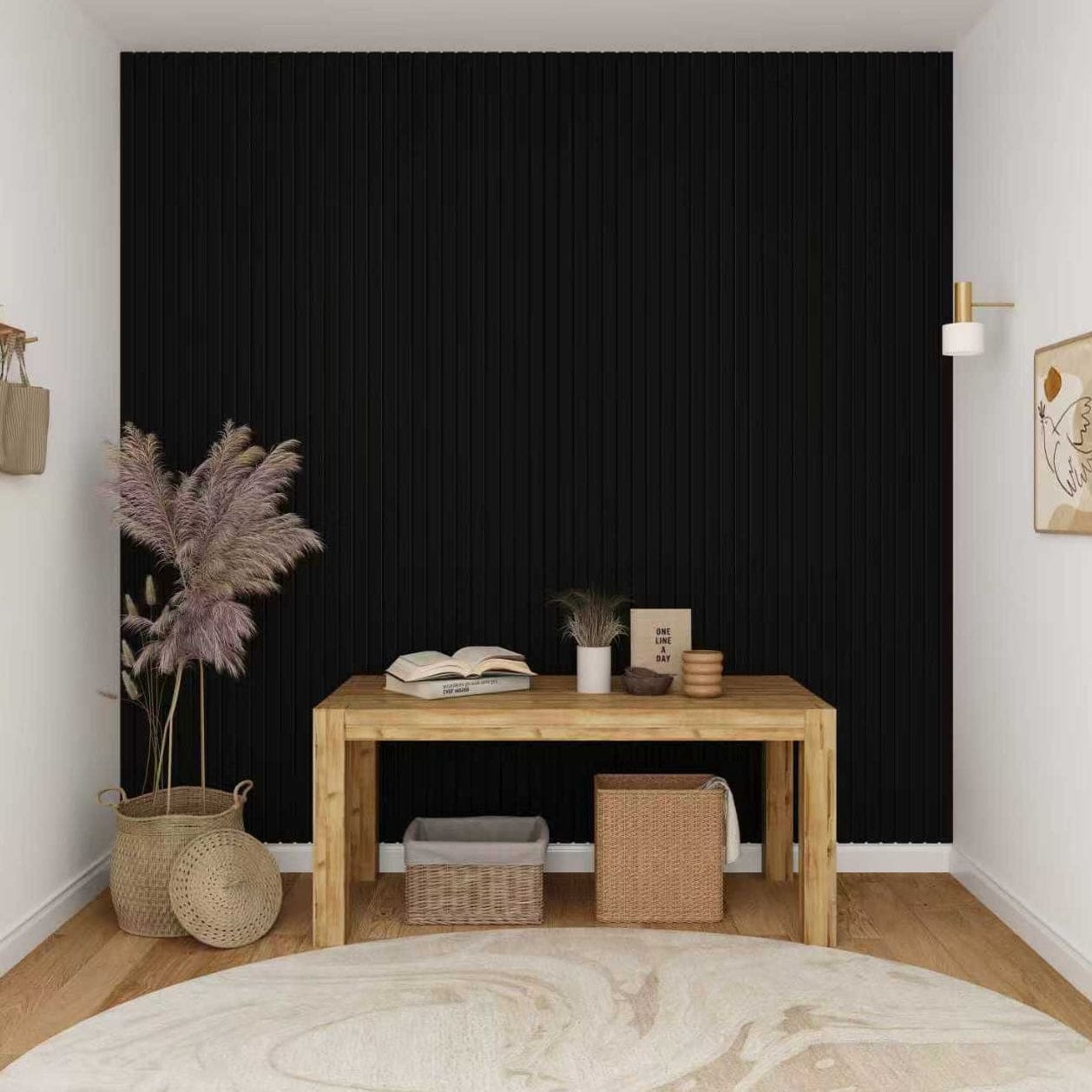 Black Oak Acoustic Wall Panels-4