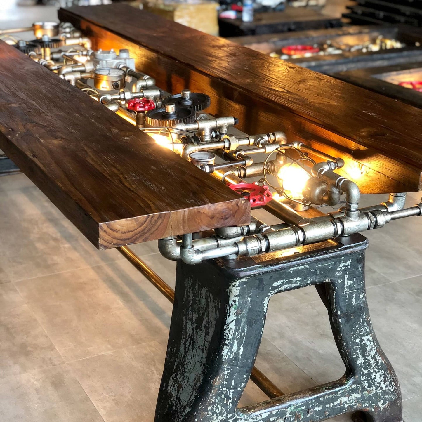 Unique Handmade Steam Punk Dining Table