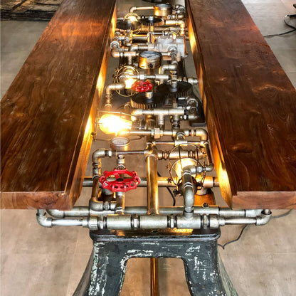 Unique Handmade Steam Punk Dining Table