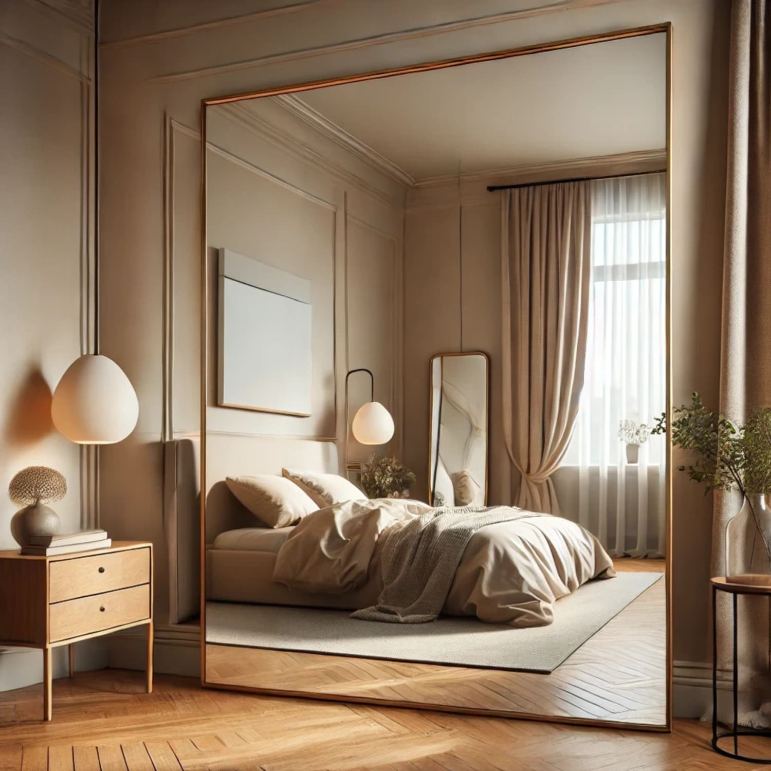 Full Length Gold Mirror